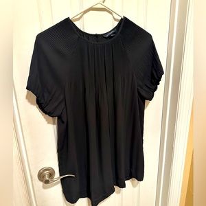 Lands End Pleaded shortsleeved blouse